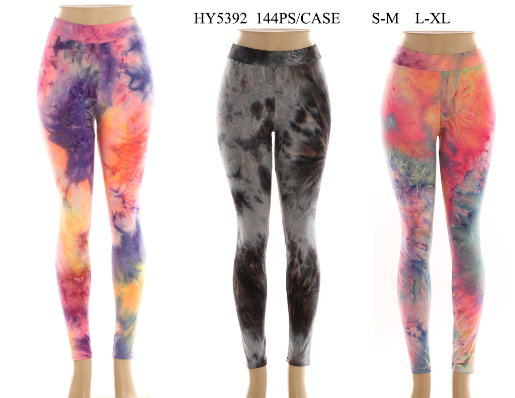 Women's Tie Dye Legging One Dozen Wholesale Mix Colors - Nali Collection,  Inc.