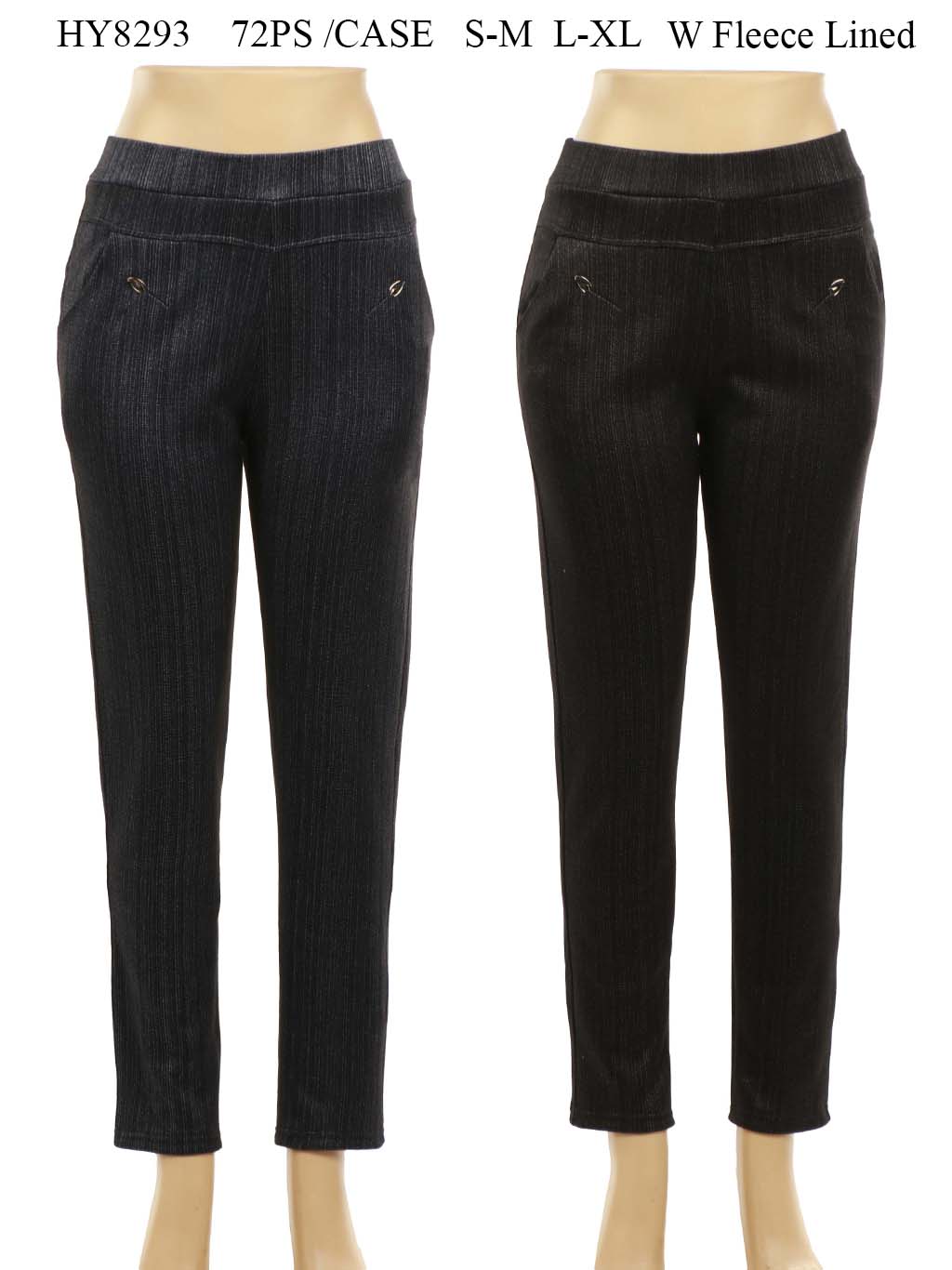 Women's Fleece Lined Pants Mix Color One Dozen Wholesale Size: S-M, L-XL -  Nali Collection, Inc.